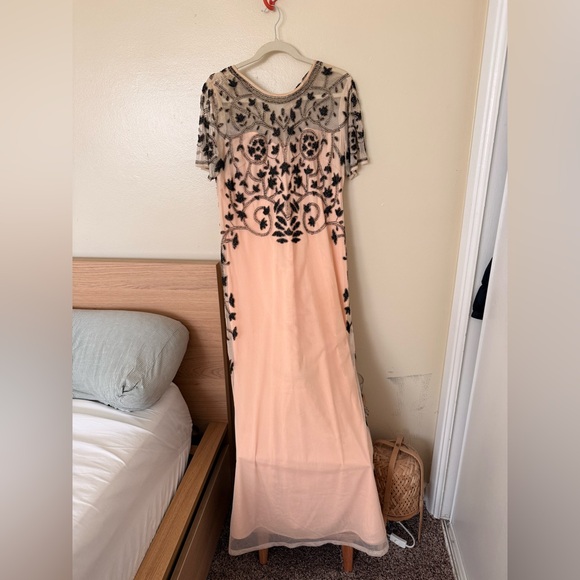 ASOS Dresses & Skirts - ASOS- Elegant Cream and Black Embroidered Gown